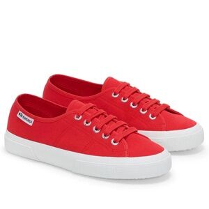 Superga 2750 Cotu Red Canvas Sneakers Women’s Size 9